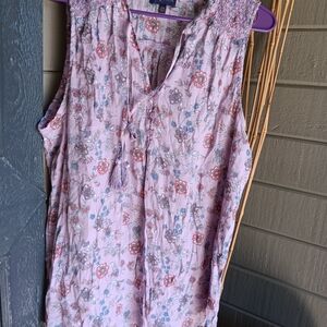 Artesia Lavender Cottagecore Floral Sleeveless Blouse Size XXL